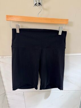 Crz yoga Black High-Waist Women's Bike Shorts